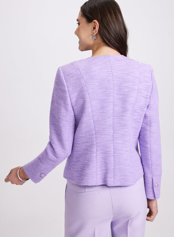Laura Tweed Button-Down Jacket