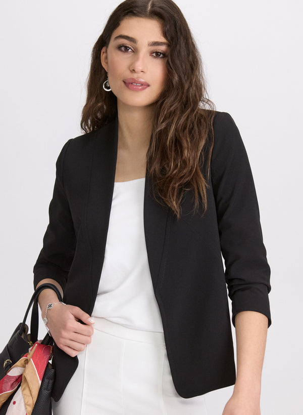 laura Twill 3/4 Sleeve Blazer
