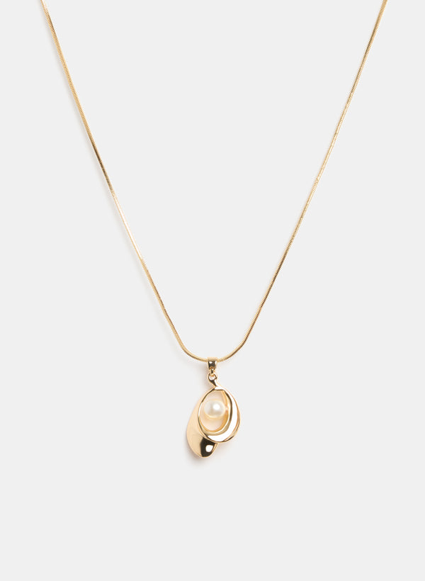 laura Twist Teardrop Pendant Necklace