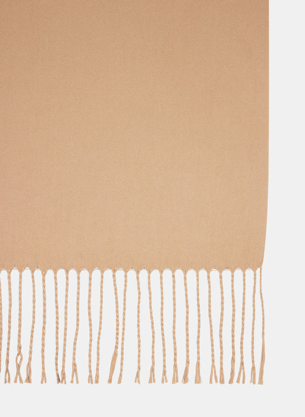 Laura Two-Tone Cotton-Blend Scarf