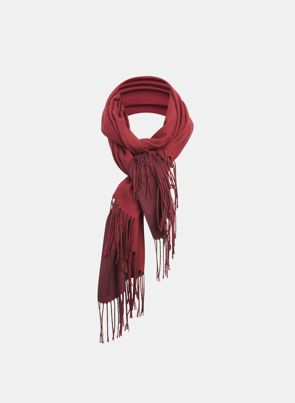 laura Two-Tone Cotton-Blend Scarf