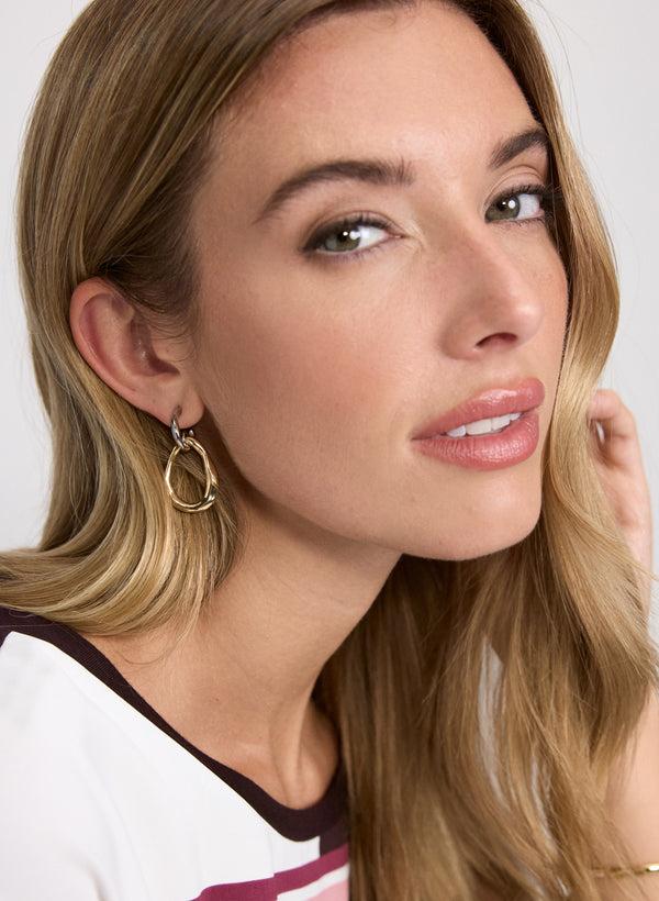 Laura Two-Tone Earrings