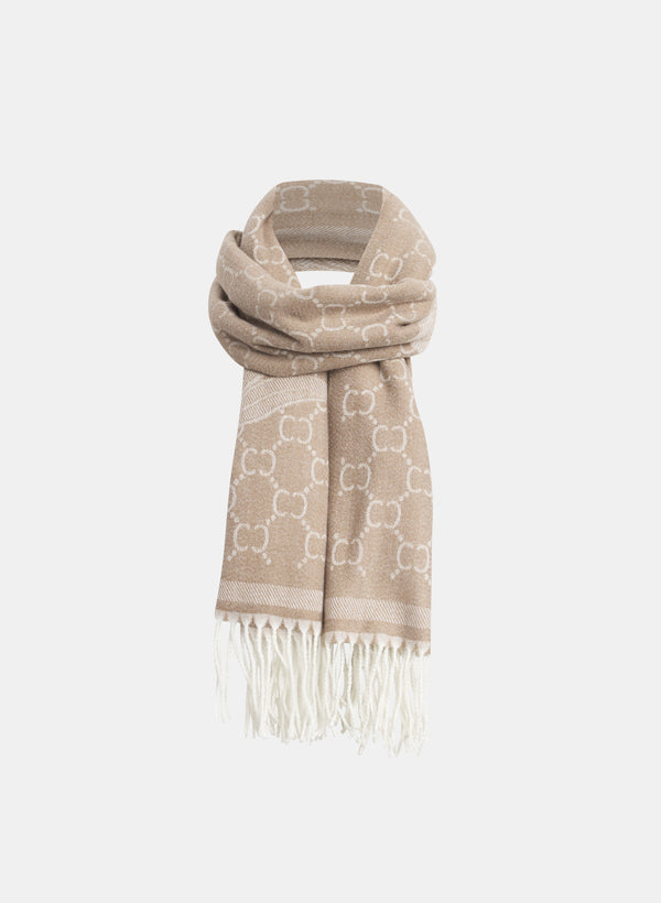 laura Two-Tone Floral Scarf