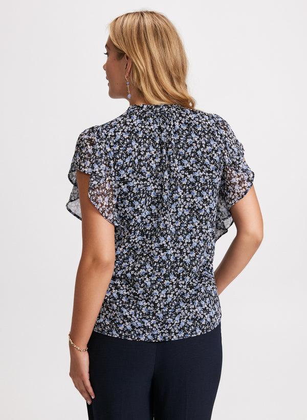 Laura V-Neck Floral Blouse