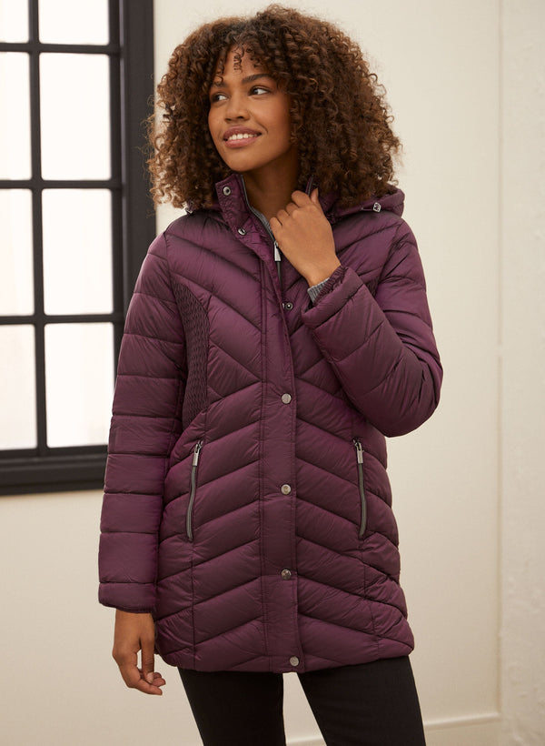 laura Vegan Down Quilted Coat