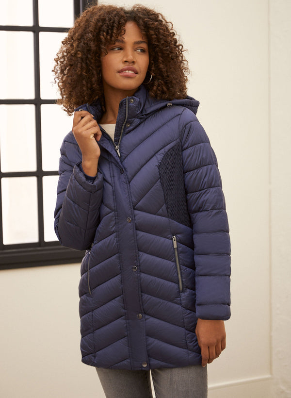 laura Vegan Down Quilted Coat