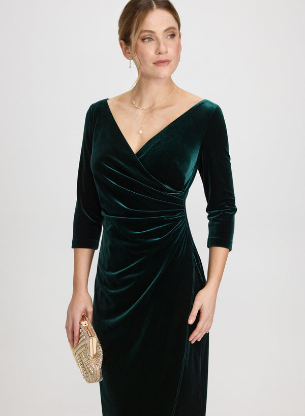 Laura Velvet Overlay Dress