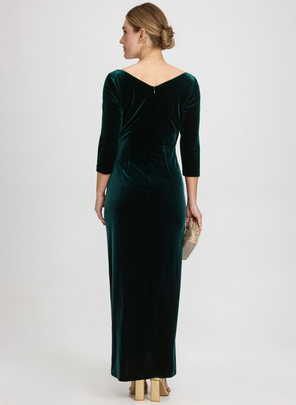 Laura Velvet Overlay Dress