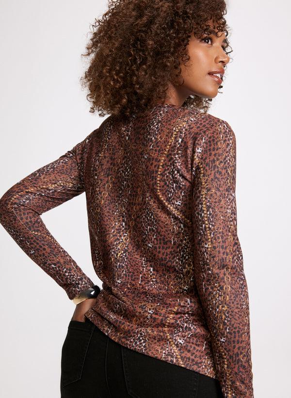 Laura Vex- Animal & Chain Print Top