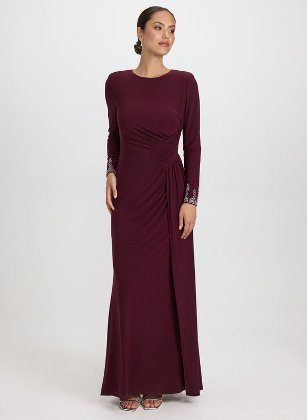 laura Waterfall Drape Dress