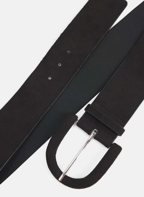Laura Wide Faux Suede Belt