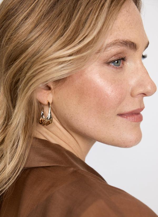 Laura Wide Hoop Earrings