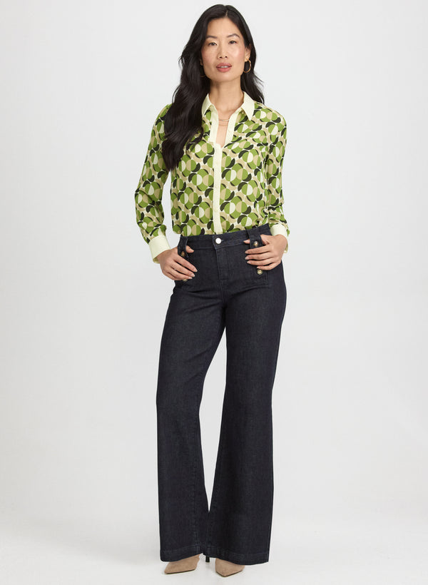 Laura Wide-Leg Denim Pants