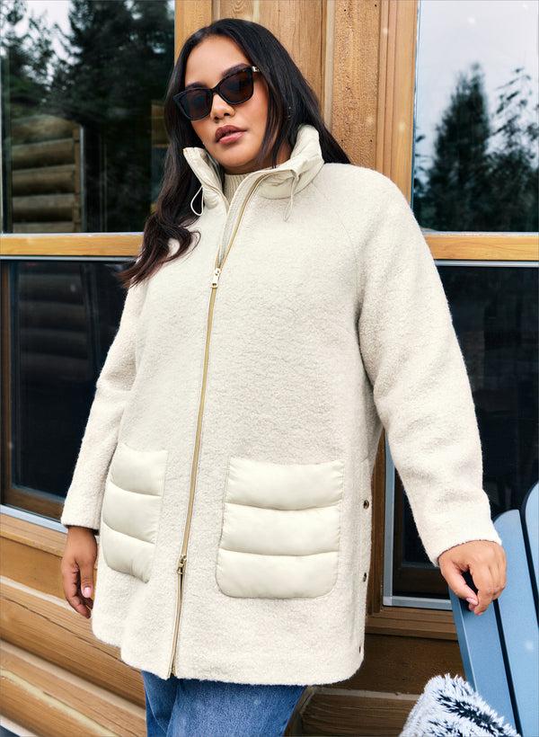 laura Wool-Blend Coat