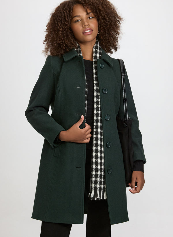 laura Wool-Blend Coat