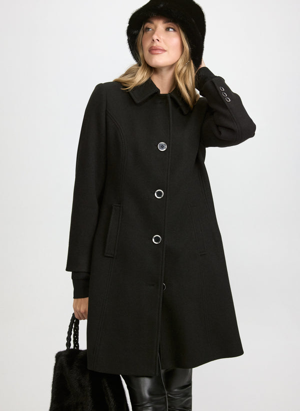 laura Wool-Blend Coat