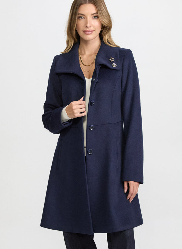 laura Wool-Blend Coat