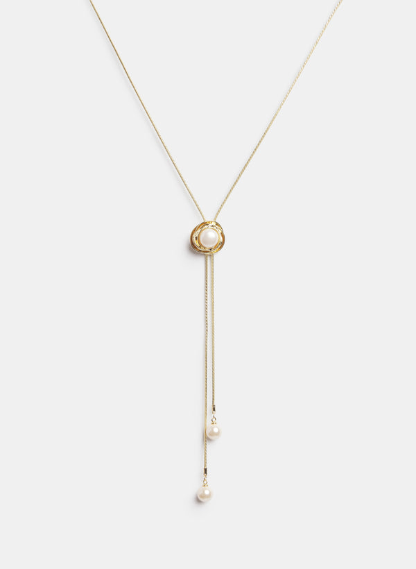 laura Y-Shape Pearl Necklace