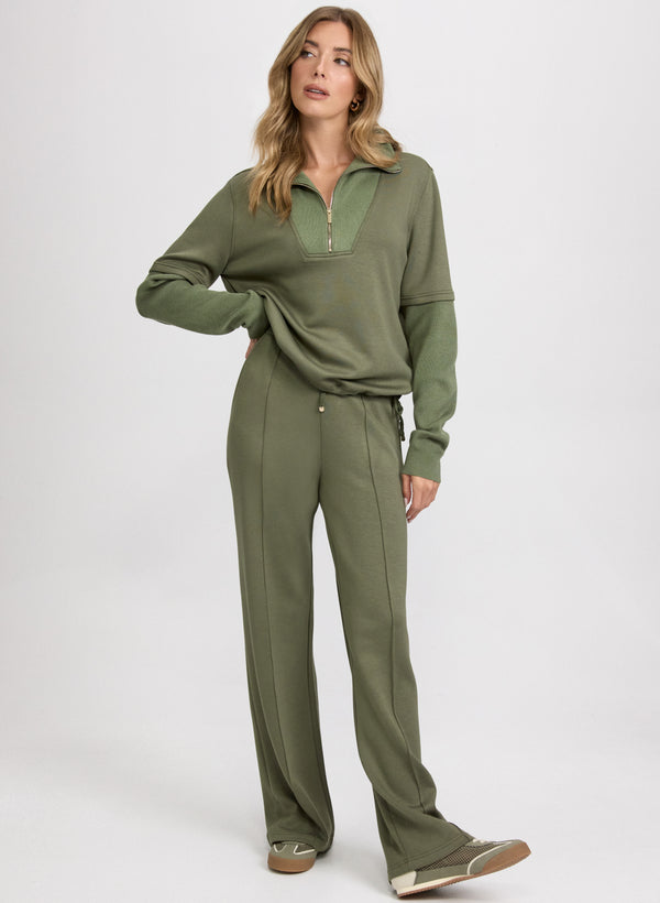 Laura Zip-Up Funnel Neck Top