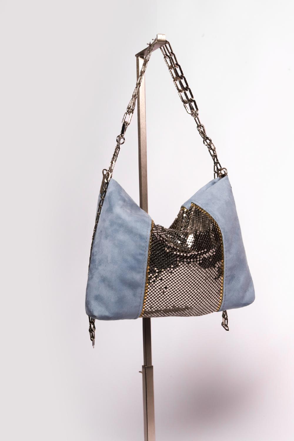 laura b Alena Disco Bag pale blue