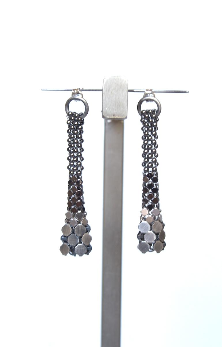 laura b Eiffel Earrings Silver