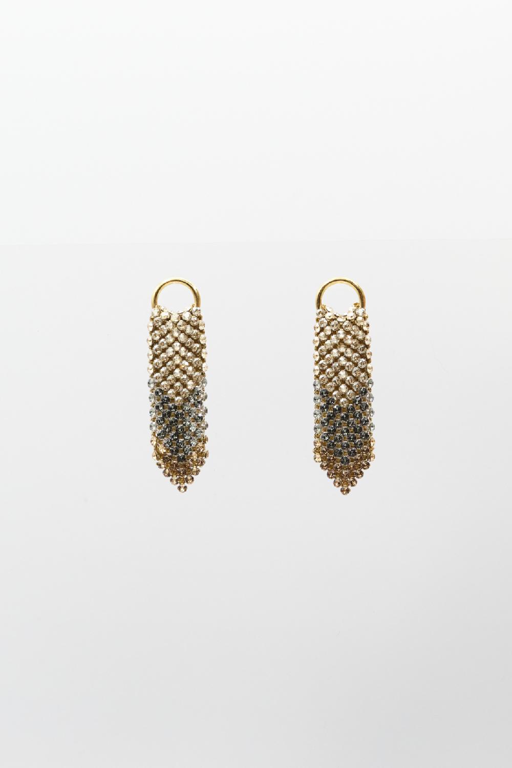 laura b Gentle Earrings gold-grey