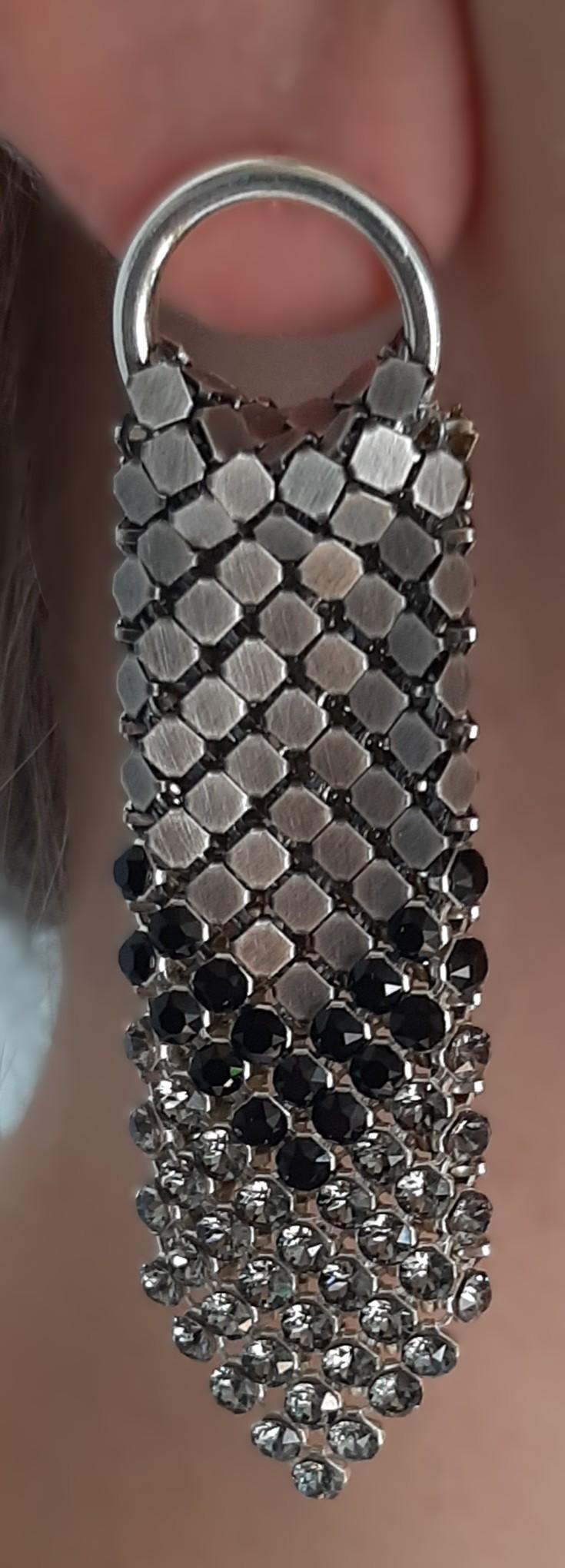 laura b Gracious Earrings silver-black