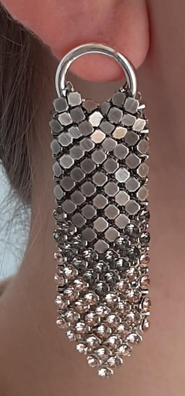 laura b Gracious Earrings silver-pink