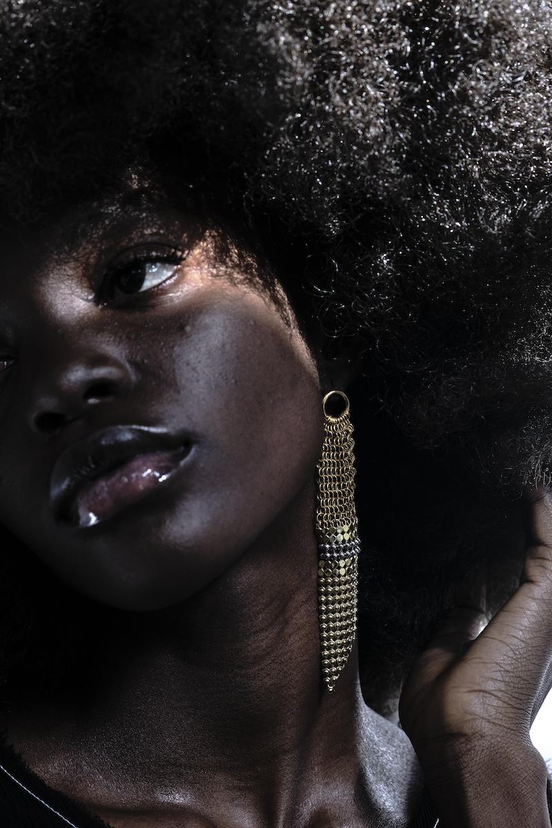 Laura B Jemma Earrings Gold-Silver