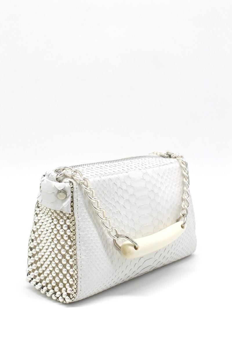 Laura B Jo Handbag White (only By Order)