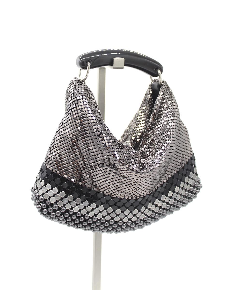 laura b Lei Gala Bag Silver/Black (Only by order)