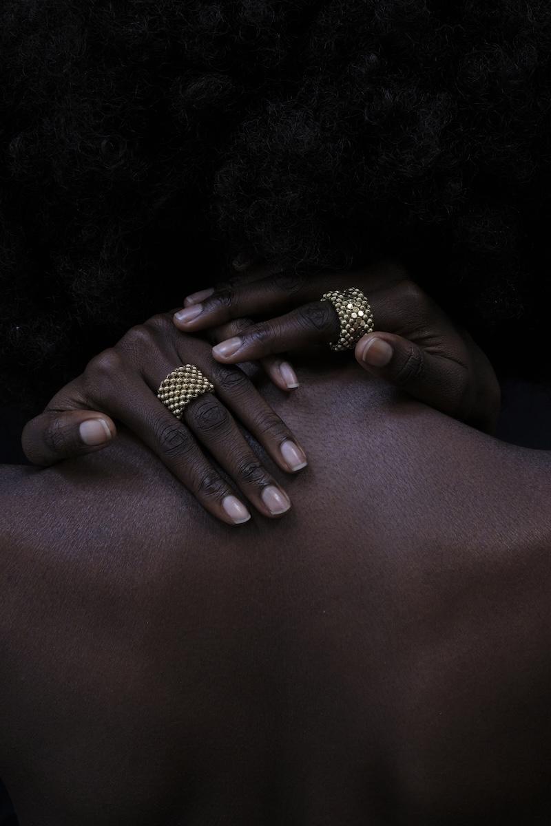 Laura B Mercurio Bi-mesh Ring