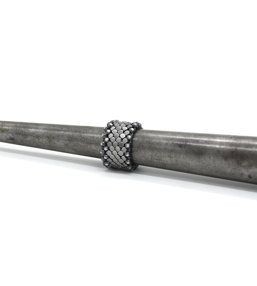 laura b Mercurio Bi-mesh Ring