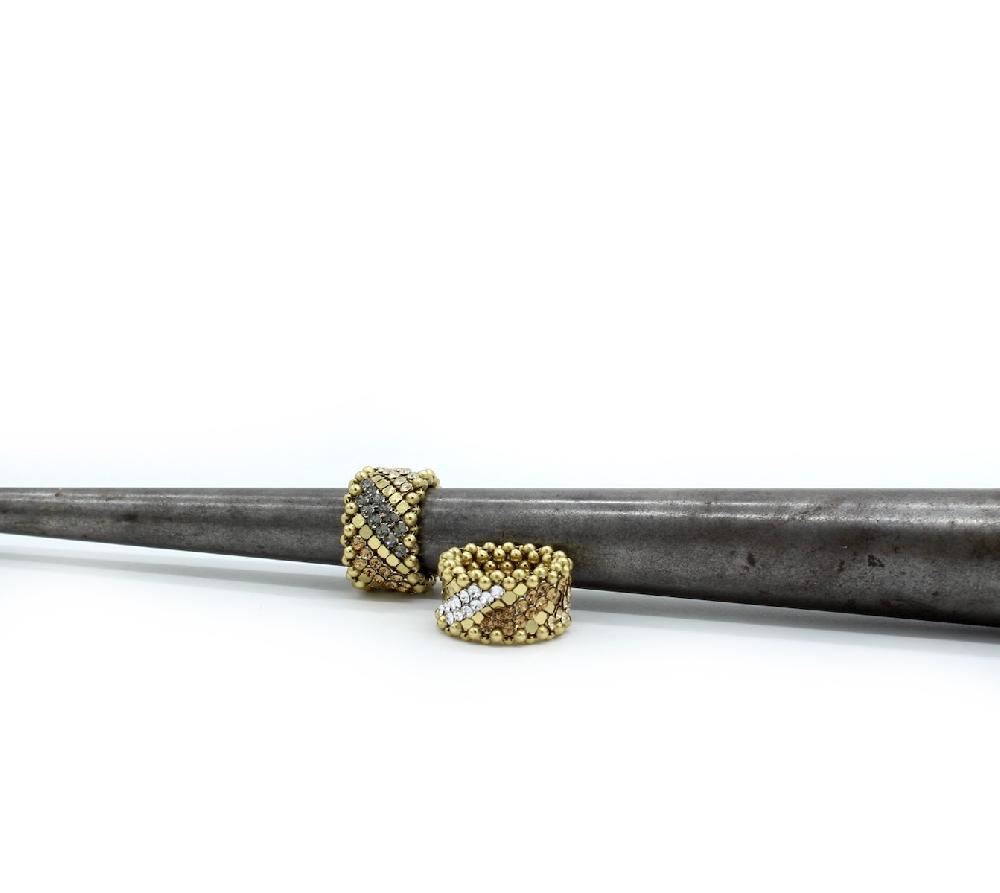 laura b Pagoda Ring gold-grey (Only by order)