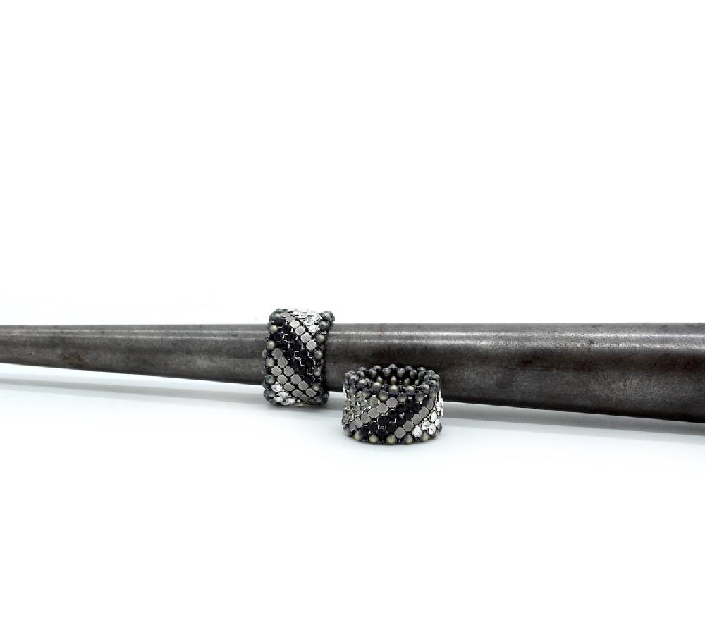 laura b Pagoda Ring silver-black (Only by order)