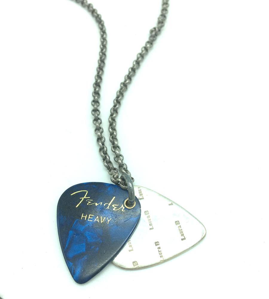 laura b Prince Chain Necklace Blue