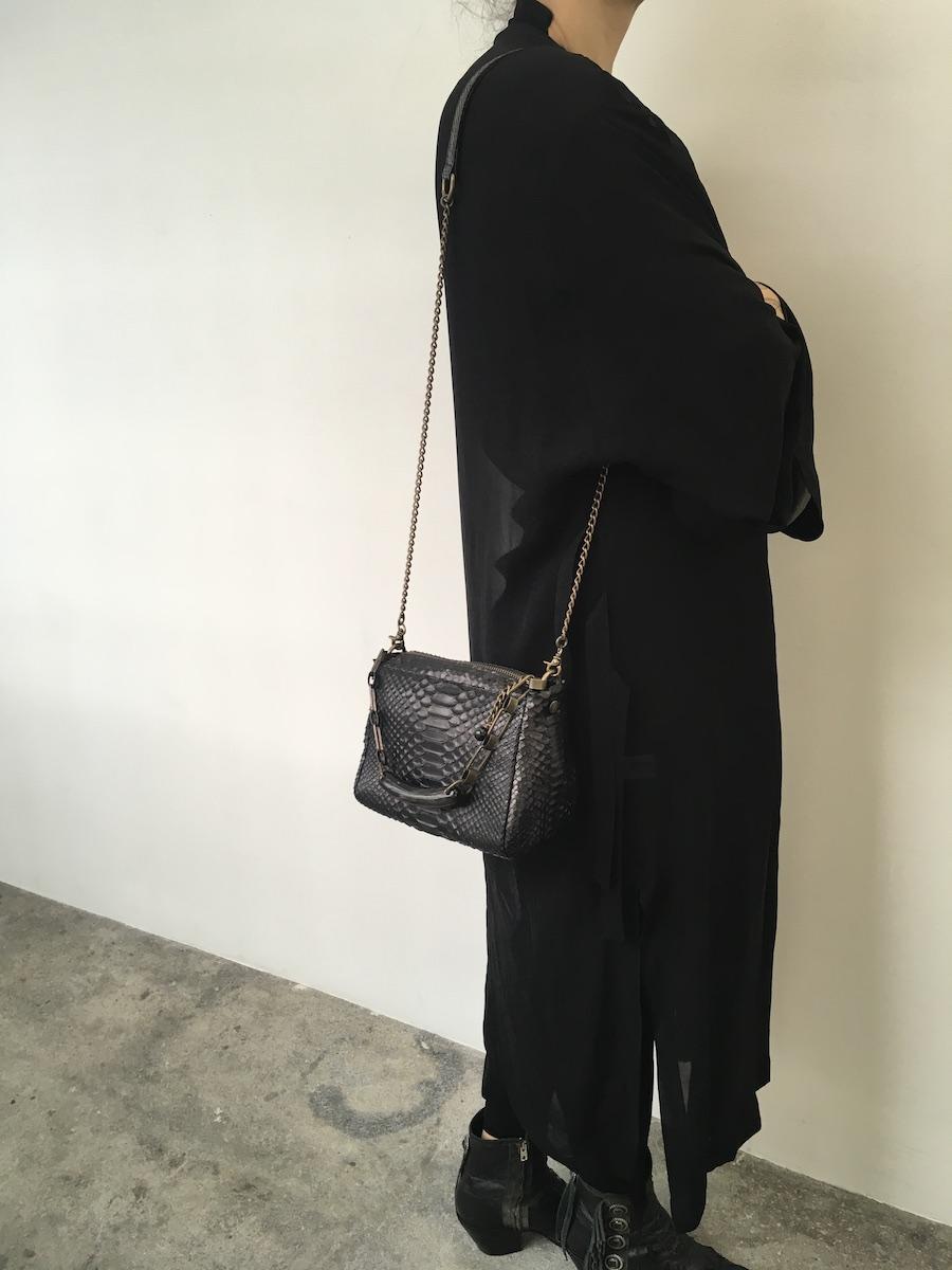 Laura B Python Bauletto Handbag (Only By Order)