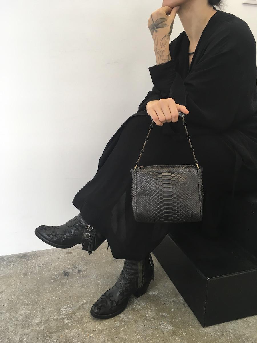 Laura B Python Bauletto Handbag (Only By Order)