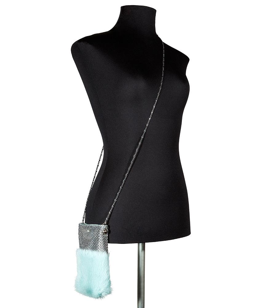 laura b Soft Mobile Bag Light blue