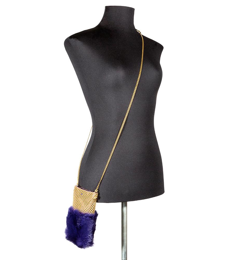 Laura B Soft Mobile Bag Purple