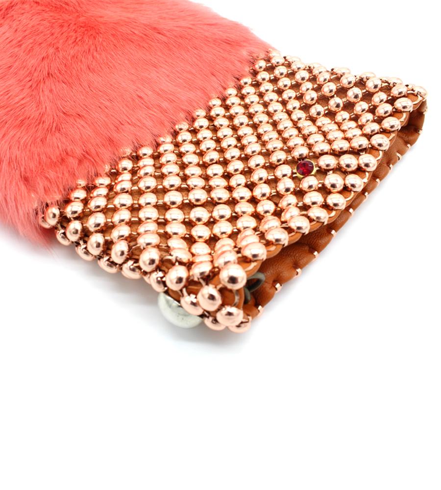 Laura B Soft Mobile Bag Soft Orange