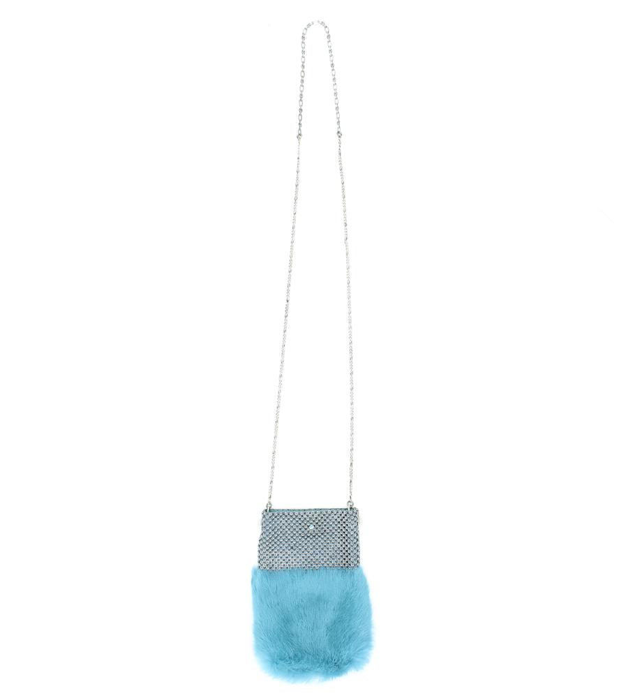 Laura B Soft Mobile Bag Turquoise