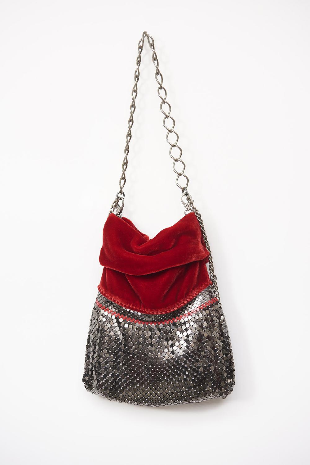 laura b Velvet Disco Bag