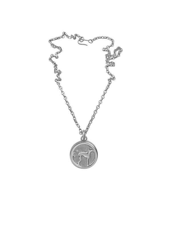 laura lombardi AMS x LL Silver Protection Pendant