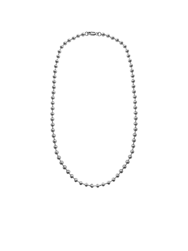 laura lombardi Silver Ball Chain Necklace