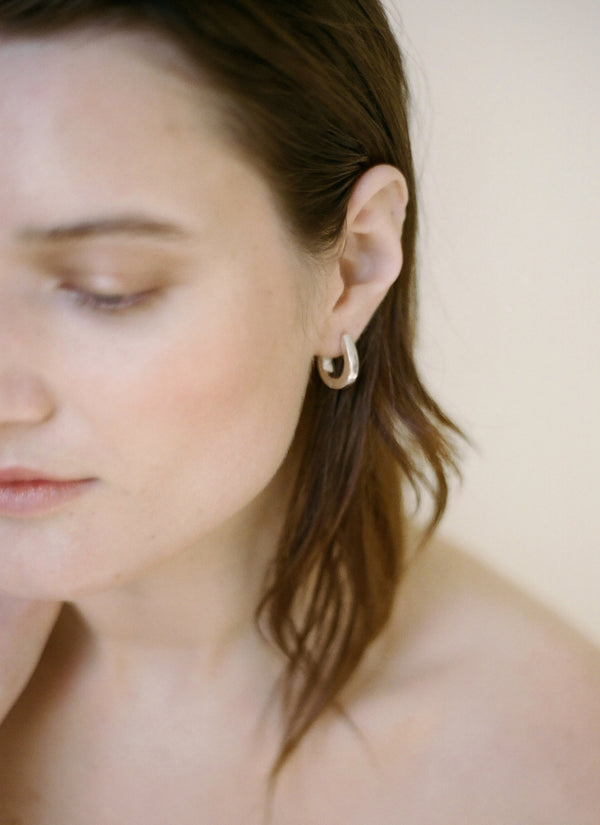 Laura Lombardi Silver Corre Earrings