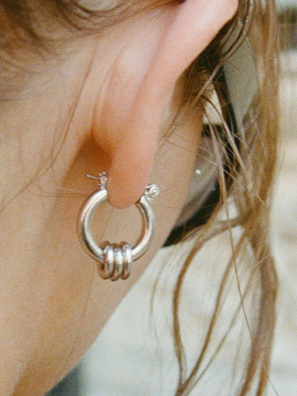 Laura Lombardi Silver Fillia Earrings