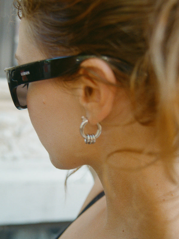 Laura Lombardi Silver Fillia Earrings