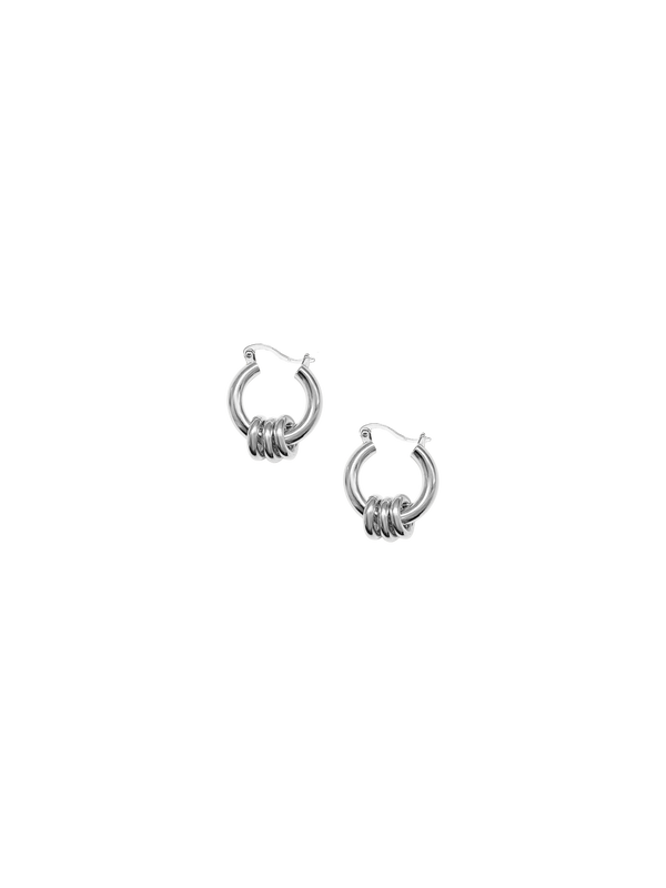 laura lombardi Silver Fillia Earrings