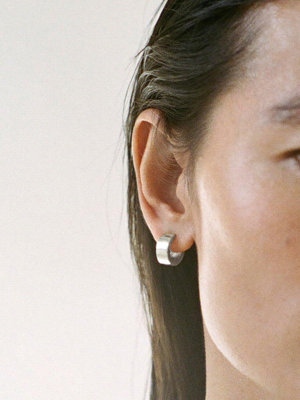 Laura Lombardi Silver Forza Hoops